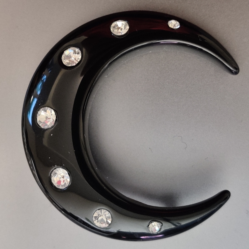 Vintage Celestial Moon Pin Art Deco style
